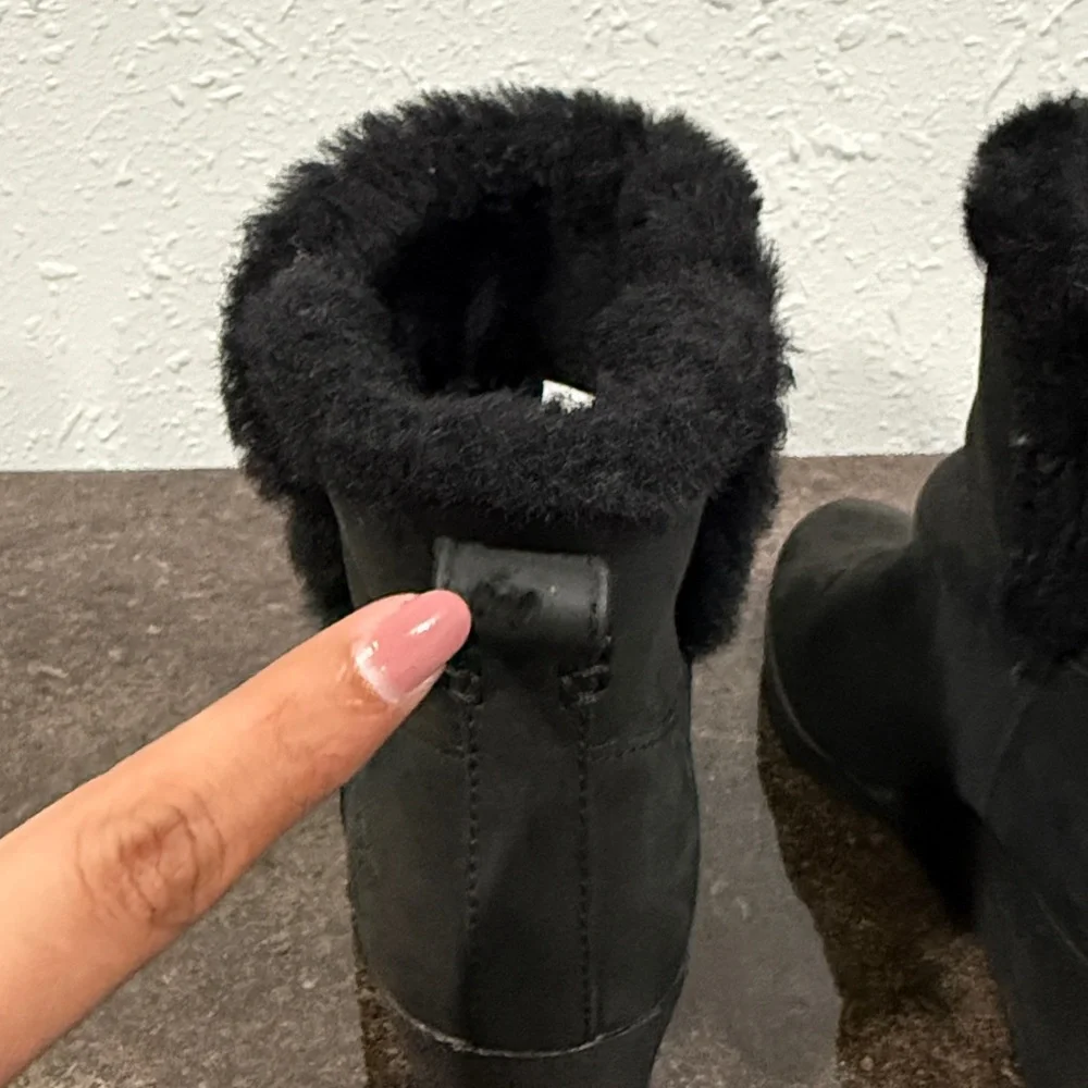UGG Women's Devorah Waterproof‎ Black Wedge Boots